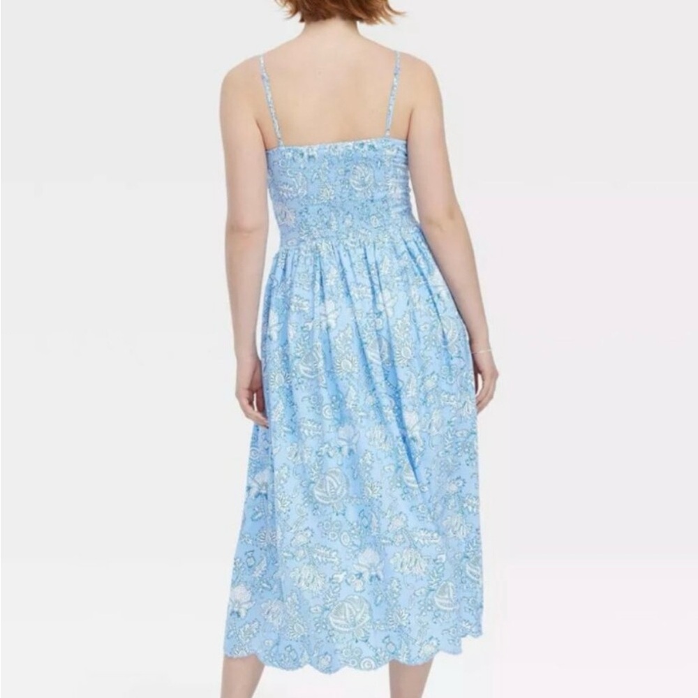 NWT Roller Rabbit x Target Floral Vines Drop Waist Midi A-Line Dress LARGE